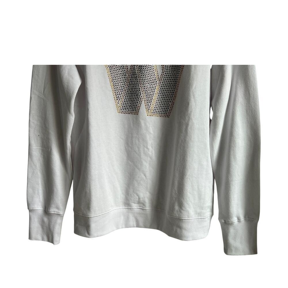 NFL Washington Commanders Womens Rhinestone Sweatshirt white Size Medium - Picture 6 of 13